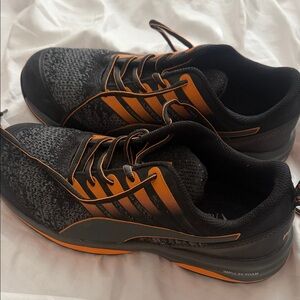 Men's puma Black & Orange safety steel toe Sneakers